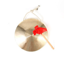 28cm Chinese Brass Gong with Clear Resonant Sound for Celebration and Hand Percussion Use
