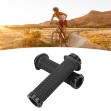 Silicone Handlebar Grips for Scooter & Mountain Bike, Ergonomic Black
