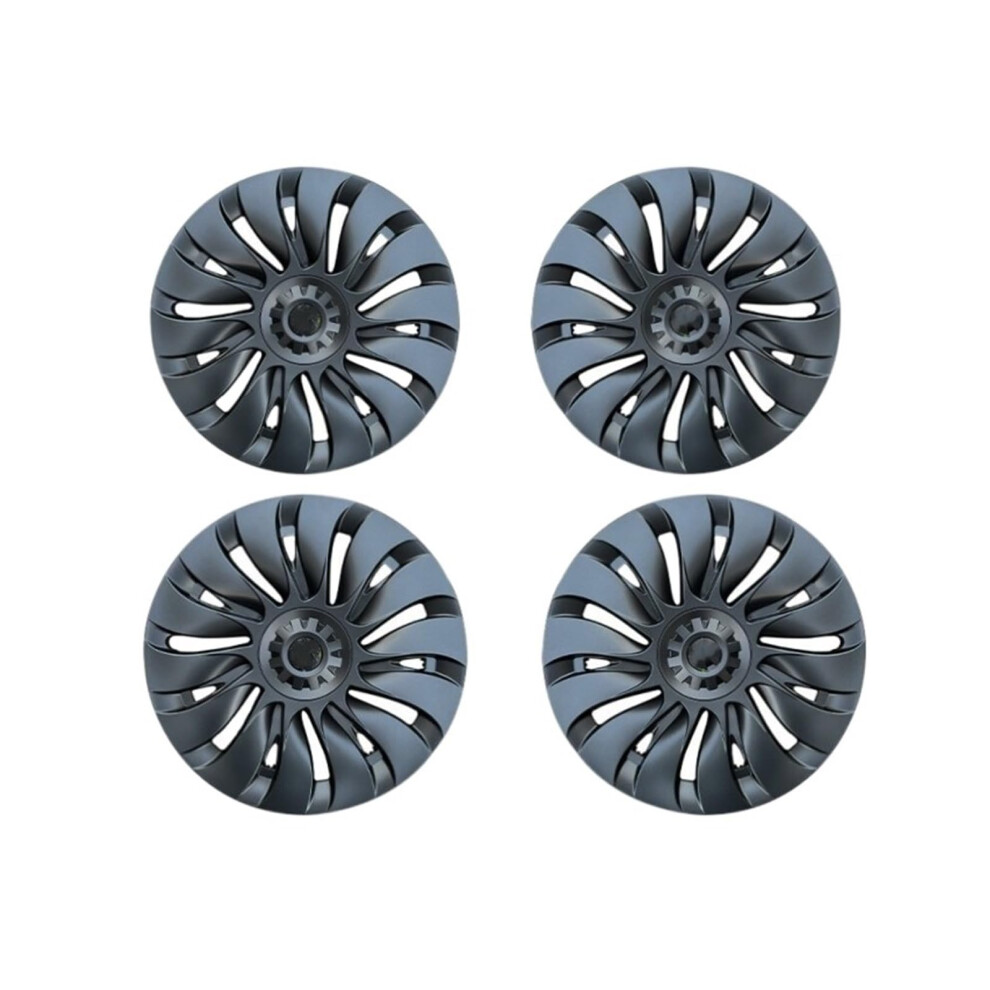 Hub Caps 19 Inch Wheel Covers With Scratch Protection And Noise Reduction For Tesla Model Y Gray 9053599217596