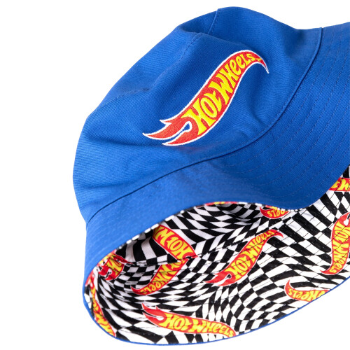 Hot Wheels Hot Wheels Boys Checkerboard Logo Reversible Bucket Hat 2