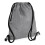 BagBase (One Size, Grey Marl/Black) Bagbase Icon Drawstring Bag/Gymsac 1
