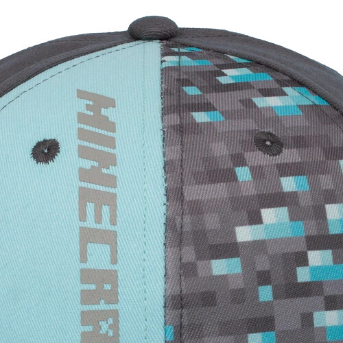 Minecraft (M-L, Black/Blue) Minecraft Childrens/Kids Diamond Snapback Cap 2