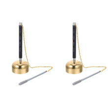 2 Pcs Telescopic Chime Tingsha Cymbals Handbell Buddhist Chime Brass