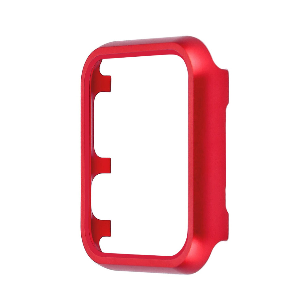 42Mm Case Series 10 11 Aluminum Shockproof Bling Full Coverage Protective Cover For Apple Watch Red 9174973730095