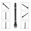Bb Keyless ABS Clarinet with Case and Reeds, Lightweight Beginner Woodwind for Practice 3