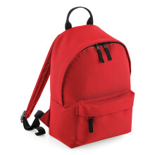 (One Size, Bright Red) BagBase Mini Fashion Backpack