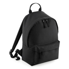 (One Size, Black/Black) BagBase Mini Fashion Backpack