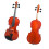 Acoustic Violin 4/4 Full Size Natural Color Set with Case Bow Tuner Mute and Extra Strings 1