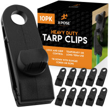 10 Pack Heavy Duty Tarp Clips with Thumbscrew Grip Lock for Canopy Tent Camping Boat Car Covers