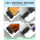 Wireless Lavalier Microphone for iPhone Android Camera, Dual Lapel Mic 4in1 Set with Noise Reduction 5