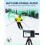 Wireless Lavalier Microphone for iPhone Android Camera, Dual Lapel Mic 4in1 Set with Noise Reduction 3