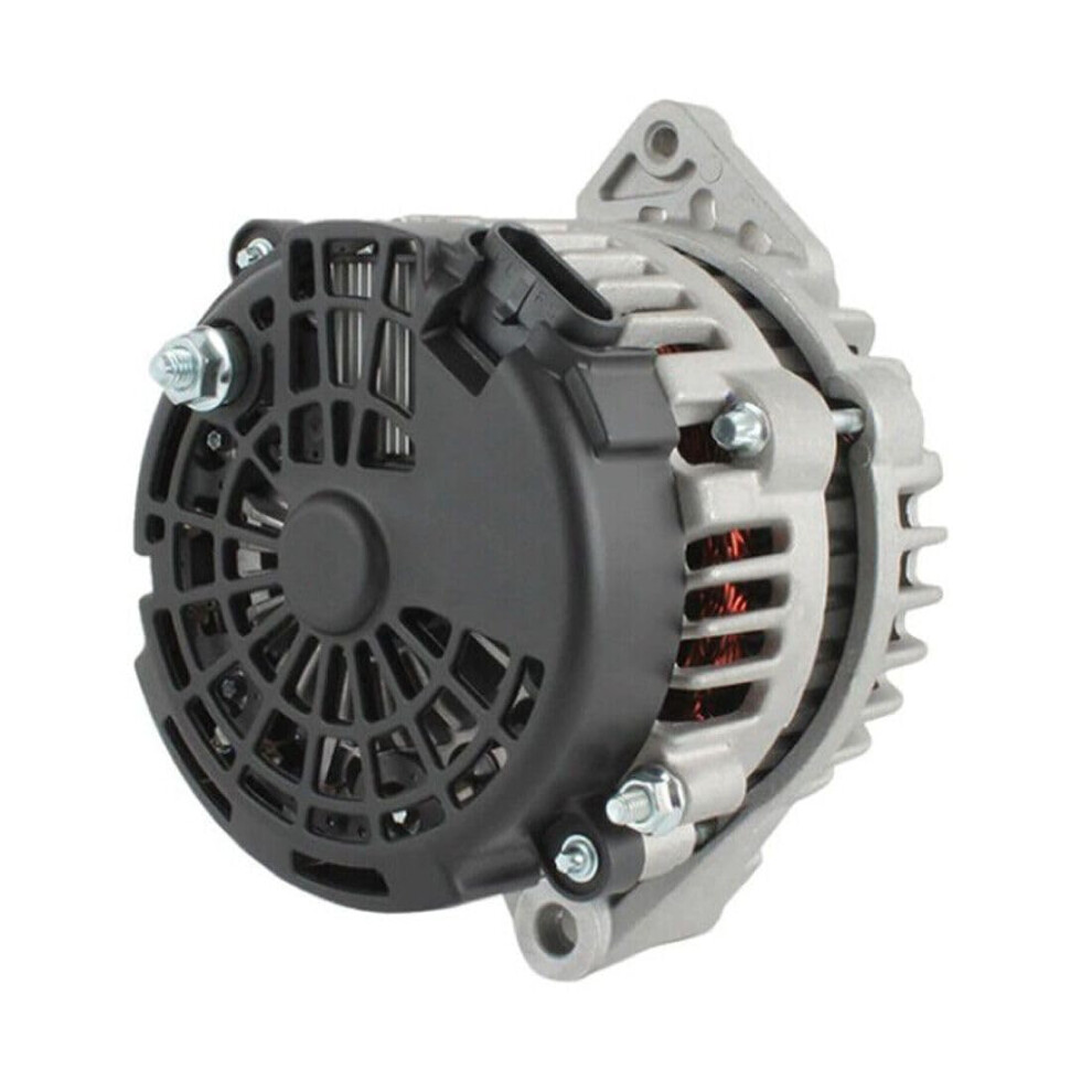 Industrial Alternator 24V 50A Spool Mount Solid Pulley Internal Fan Negative Polarity M8 B Plus Terminal 9053599218630