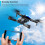 Drone with Camera for Kids, Dual 720P HD, Gesture Control, Lights, Gravity Sensor, 3D Flip, Black 4