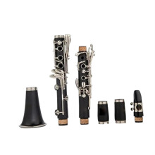 Professional B Flat Clarinet Standard Tuning Black Tube with Case and Accessories for Beginners
