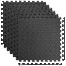 Gym Flooring Interlocking Foam Mats 24'x24' 1/2 Inch NonSlip Cushioned Tiles for Home Workout