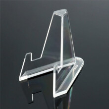 Clear Acrylic Coin Display Stand Set of 10, Universal Holder for Collectors, Scratch Support