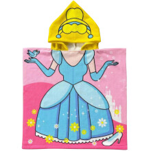 Princess Kids Hooded Towel for Girls Soft Absorbent Toddler Beach Poncho 47.2 x 23.6 Inch