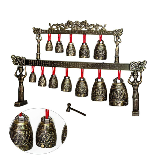 Pattern 3 Chinese Meditation Chime with Distinctive Finish for Folk Percussion and Office Décor 1