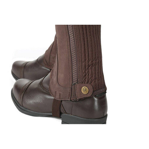 (M S, Brown) Moretta Unisex Adult Amara Half Chaps 1