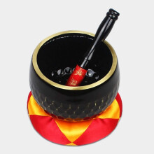 8cm Brass Singing Bowl with Cushion and Striker for Japanese Style Buddhist Meditation