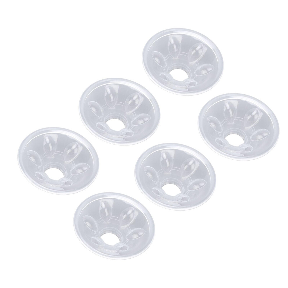 Flange Inserts 6pcs Comfort Fit Silicone Breast Pump Cushions 24mm Replacement Cups for Spectra