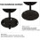 Side Table with Wheels, 360 Rotating Adjustable Height TV Tray for Sofa and Bed, Walnut 1pc 2