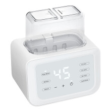 Fast Heating Double Baby Bottle Warmer with 24H Constant Temperature Dual Design Low Noise