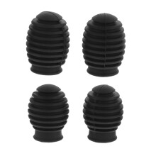 4pcs Silicone Drumstick Covers with Enhanced Spiral Grip and Tip Protection for Practice