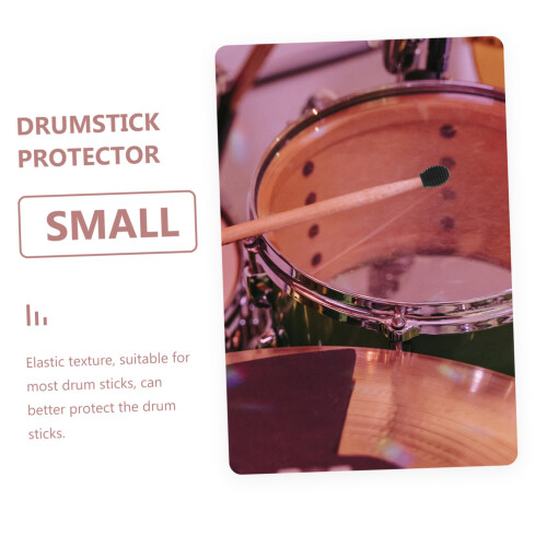 4pcs Silicone Drumstick Covers with Enhanced Spiral Grip and Tip Protection for Practice 1
