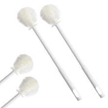 Silicone Bottle Brush for Baby Bottles, 360 Deep Cleaning with Long Handle, Scratch, Pack of 2