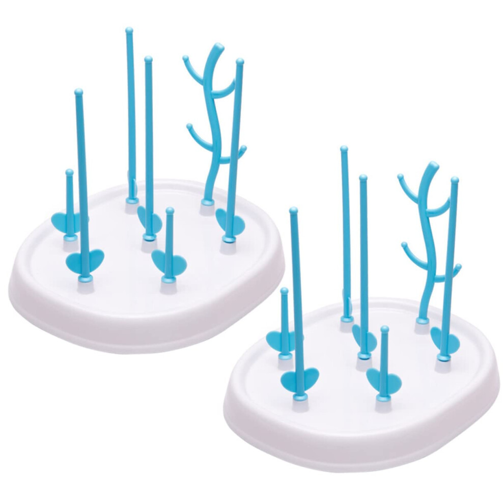 Baby Bottle Drying Rack with Detachable EasyClean Design, SpaceSaving Stand for Nursery, 2pcs