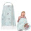 Nursing Cover Blue Elephant Pattern with Adjustable Privacy Fit Breathable Double Layer Stroller Use 1