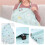 Nursing Cover Blue Elephant Pattern with Adjustable Privacy Fit Breathable Double Layer Stroller Use 5