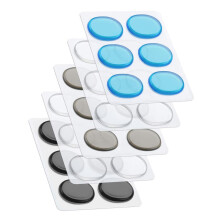 VICASKY 5 Sheets Transparent Silicone Drum Dampening Gel Pads for Snare and Cymbals Washable