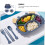 Kids Dinnerware Set with Crab Cup Bowl Divided Plate Fork Spoon Chopsticks, Ergonomic Rounded Edges 3