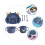 Kids Dinnerware Set with Crab Cup Bowl Divided Plate Fork Spoon Chopsticks, Ergonomic Rounded Edges 5