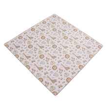 Baby Feeding Mat with Non Slip Backing, Washable  Chair Splat Mat, 43.3x43.3in Cartoon Design