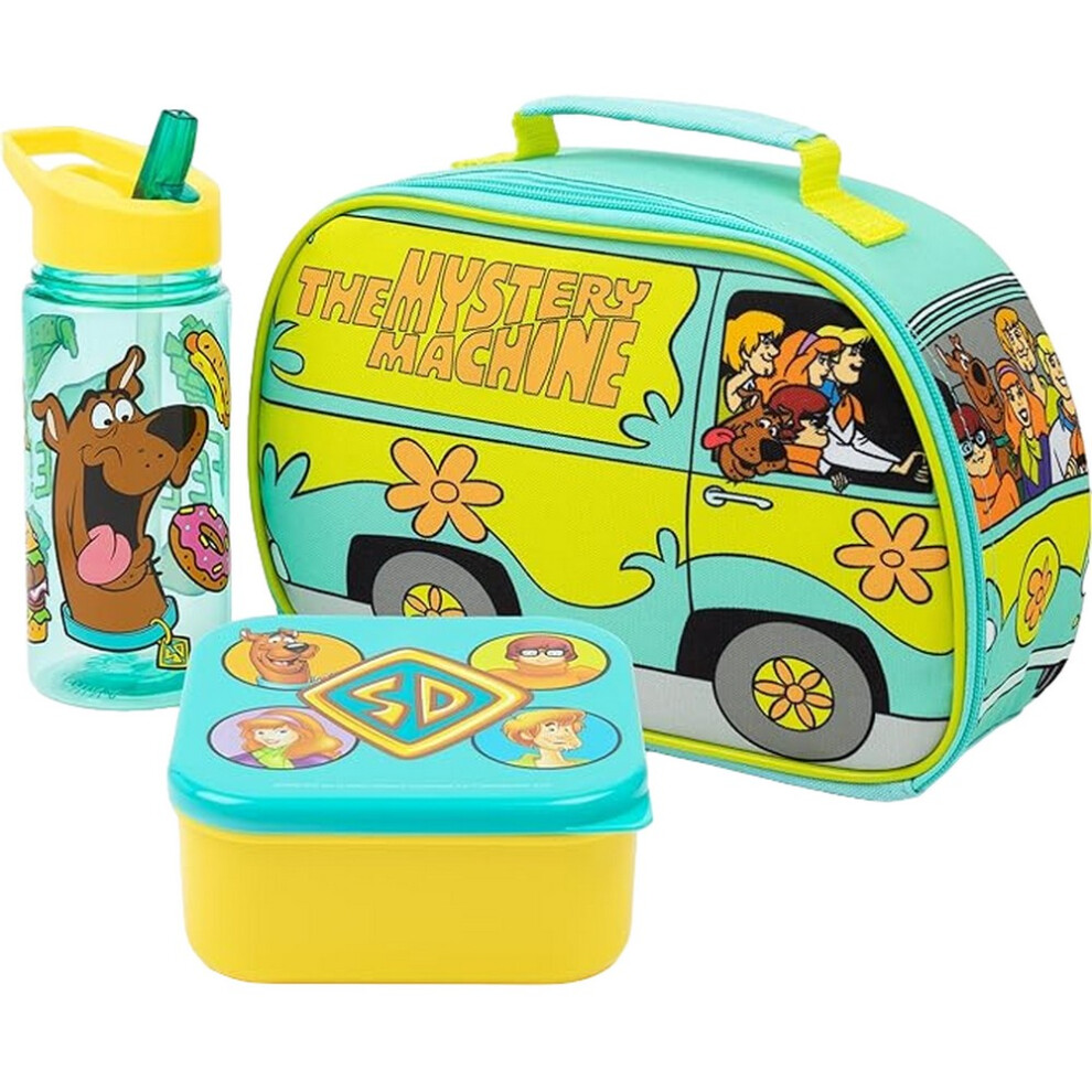 Scooby Doo The Mystery Machine Lunch Bag Set Blue