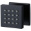 Matte Black Solid Brass Shower Body Jet with Adjustable Square Side Sprayer for Wall Mounted Spa 1