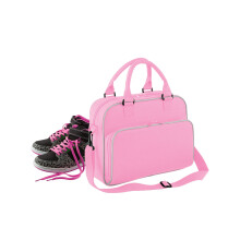 (One Size, Classic Pink/Light Grey) Bagbase Piped Messenger Bag