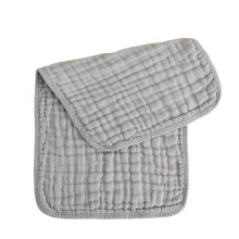 Muslin Burp Cloths Extra Soft Cotton Large Absorbent 6 Pack Light Gray Baby Burping Cloths