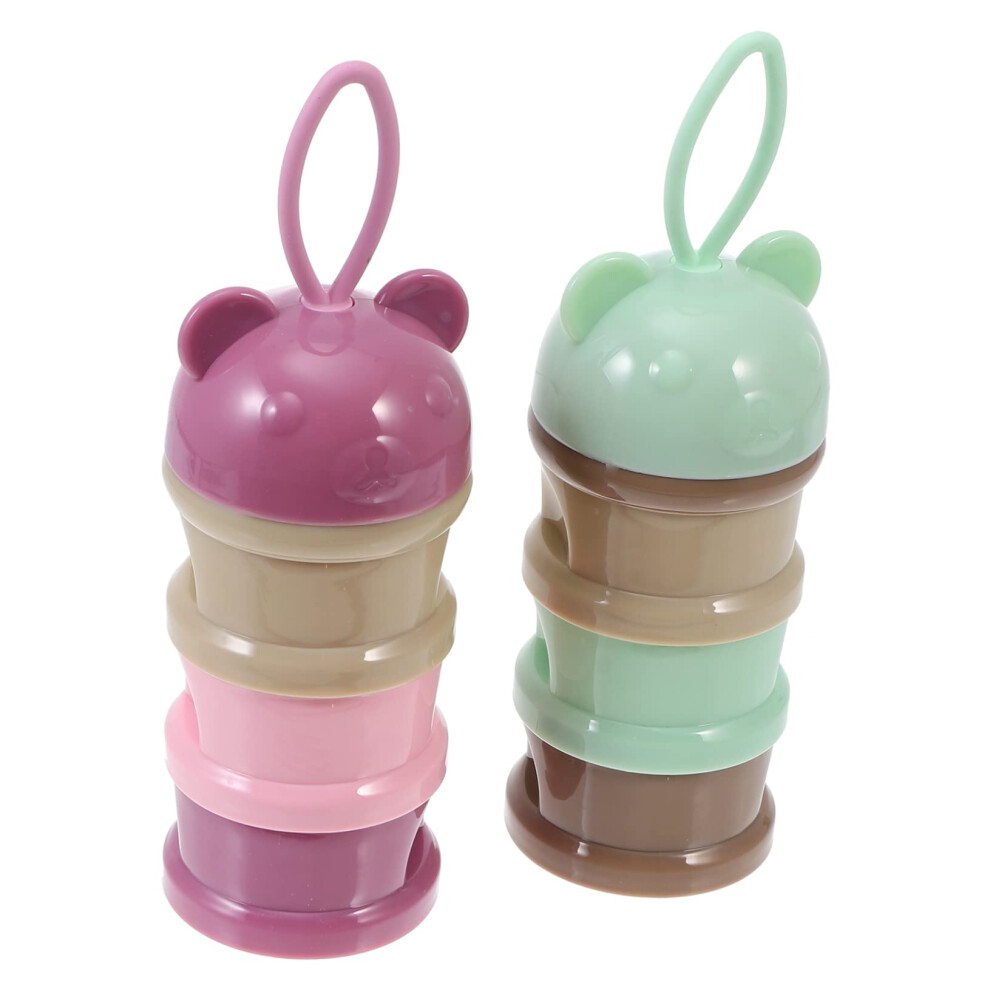 Baby Formula Dispenser 3 Layer SpillResistant Milk Powder Container for Travel and OntheGo