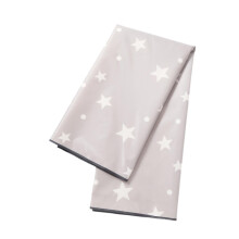 Chair Splash Mat Waterproof Oxford Cloth Baby Spill Protector Large Gray Star Design
