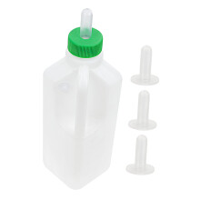 Livestock Feeding Bottle Set 4pcs 850ml Large Capacity Goat Milk Bottle with Durable Silicone Nipples