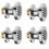 4 PCS Chrome Adjustable Massage Shower Body Spray Jets Wall Mount Solid Brass Hydrotherapy 1