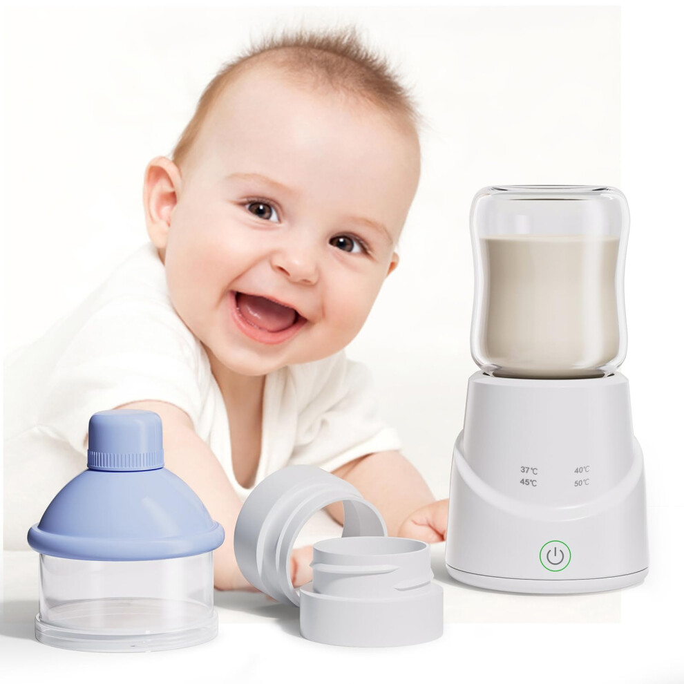 Portable Bottle Warmer with 4 Temperature Settings, USB Rechargeable Baby Milk Heater for Travel