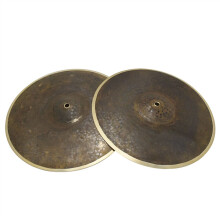 14 Inch Handmade B20 Bronze Hihat Cymbals for Drum Set with Balanced Tonal Response