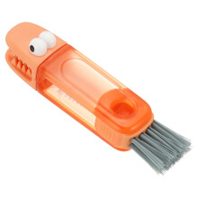 Bottle Cleaning Brush Set with Interchangeable Heads for Narrow Neck Water Bottles and Cups, Red