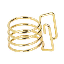 Alto Saxophone Ligature Gold Spiral Design with Quick Tightening System for Jazz Performance