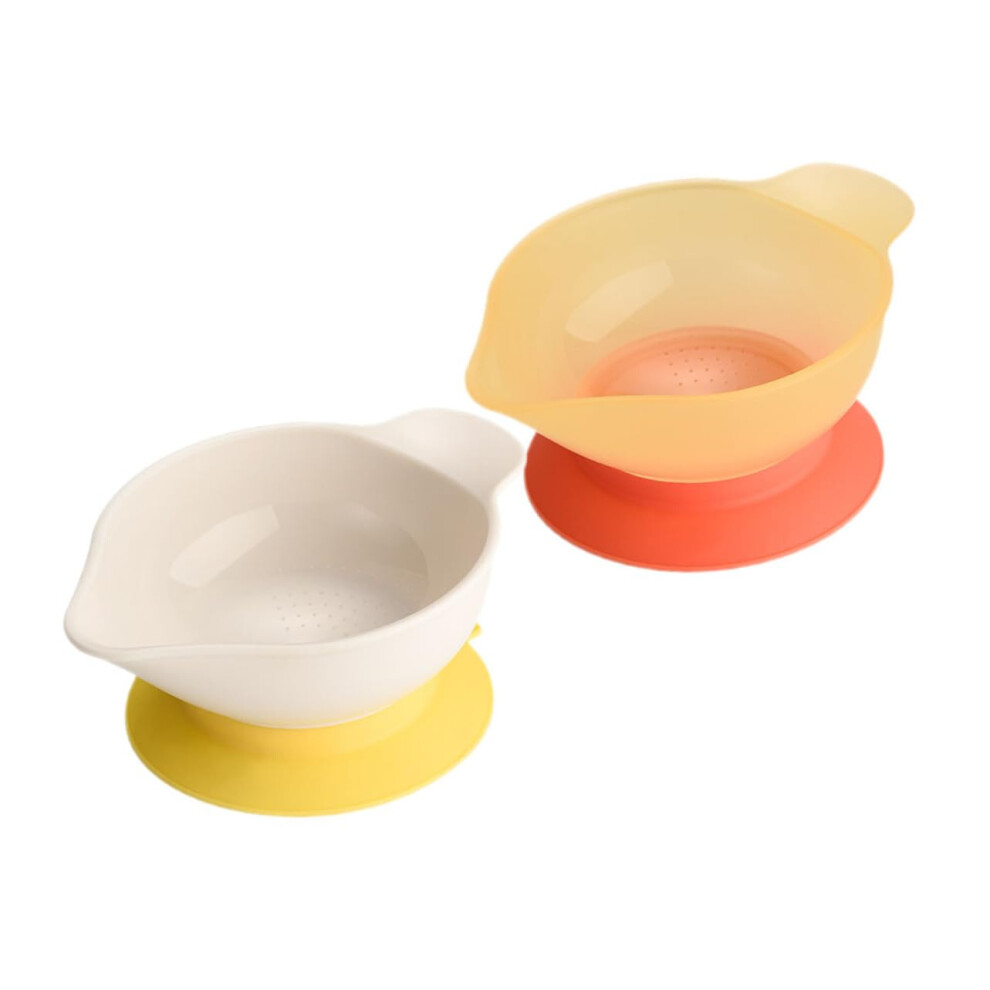 Suction Feeding Bowl Set with NonSlip Base, SplashProof Design for Toddlers, Kids and Elderly